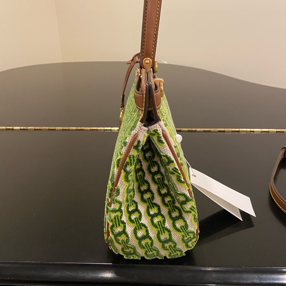 Tory Burch NWT luxury RARE Authentic Lee Radziwill Fil Coupe Small Satchel/bag - Picture 12 of 17